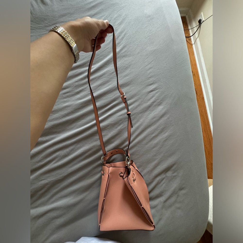 Zara Pink Mini Bucket Bag NWOT Never Worn — Cute Crossbody Summer Bag - Picture 6 of 9